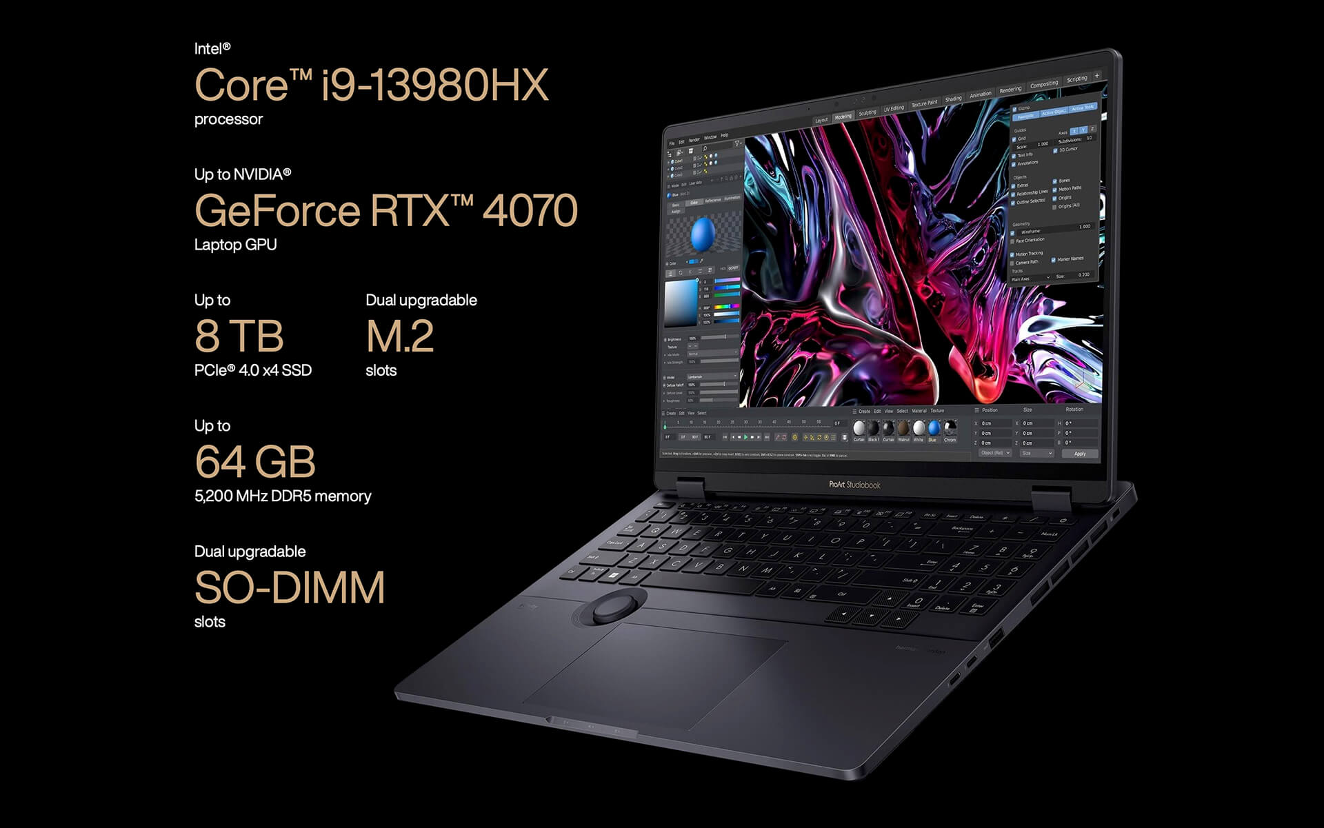 Asus Proart Studiobook 16 Oled H7604Jv Ds96 2023 Features 02 Asus Proart Studiobook 16 Oled (H7604Jv Ds96) (2023) Features 02