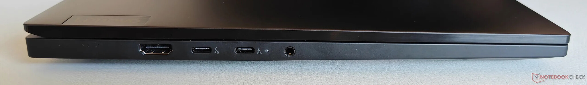 Lenovo Thinkpad T1G Gen 8 2026 Features 06A Cạnh Trái: Hdmi 2.1, 2X Usb-C 4.0 With Thunderbolt 5 (80 Gbit/S, Displayport 2.1, Power Delivery 3.1), 3.5 Mm Audio